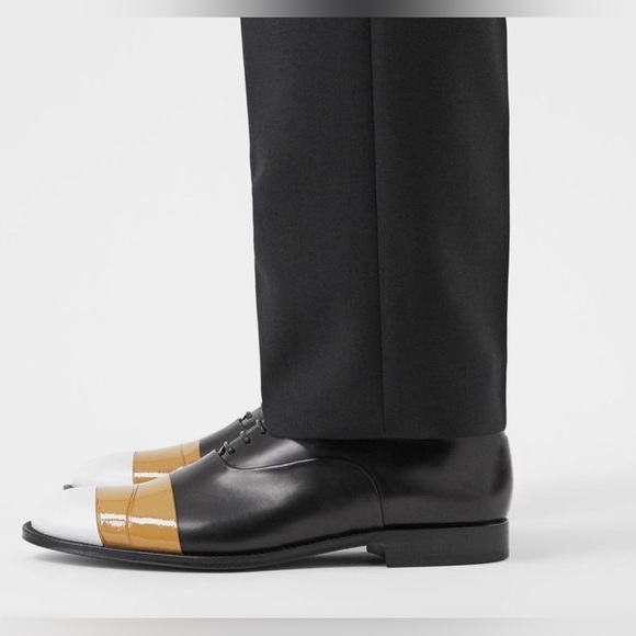Burberry Other - Burberry Sturges Tape Detail Leather Oxford Shoes